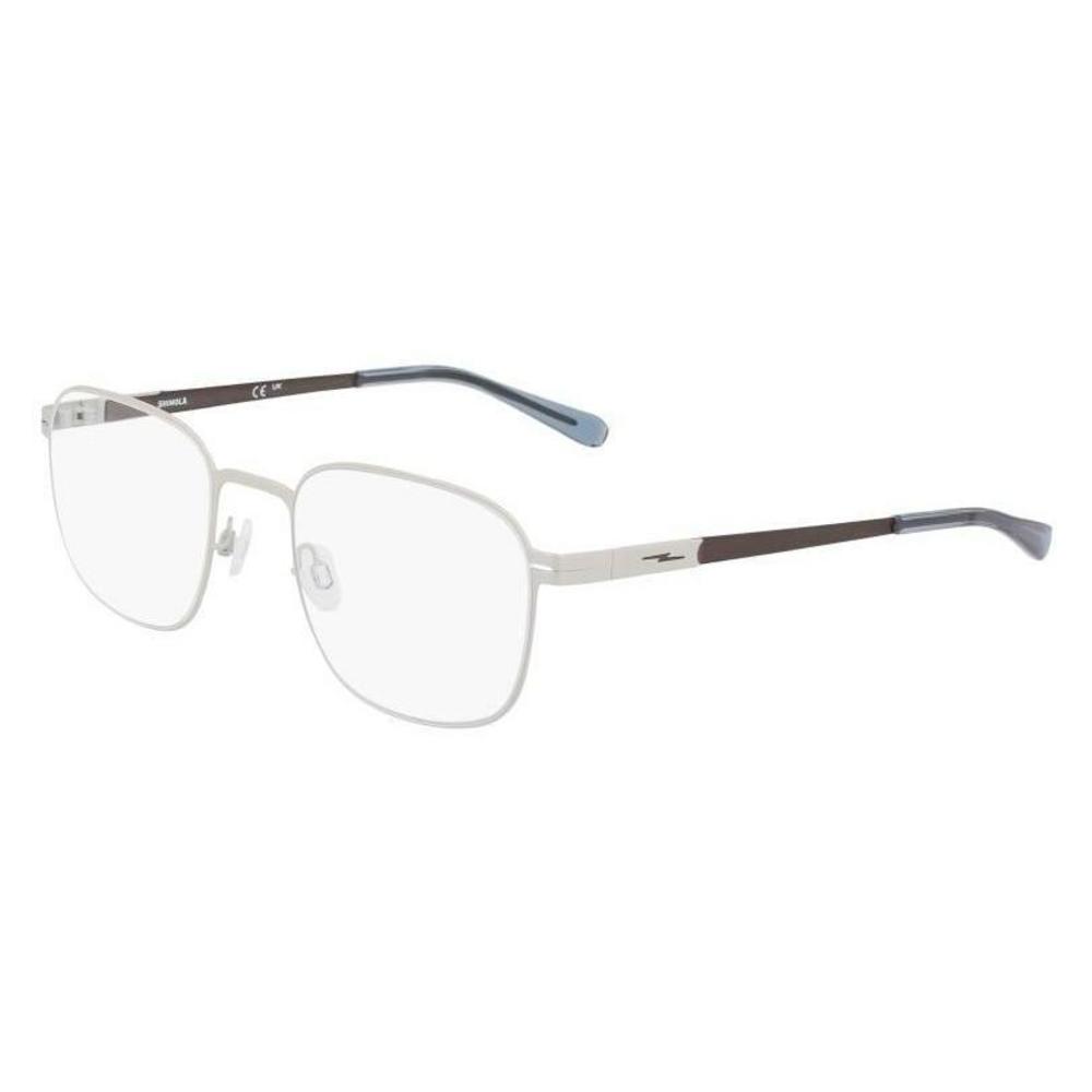 New SHINOLA by Flexon SH-31001 046 Satin Silver & Gunmetal Eyeglasses 50/20/145